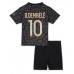 Paris Saint-Germain Ousmane Dembele #10 Tredjedraktsett Barn 2023-24 Korte ermer (+ Korte bukser)